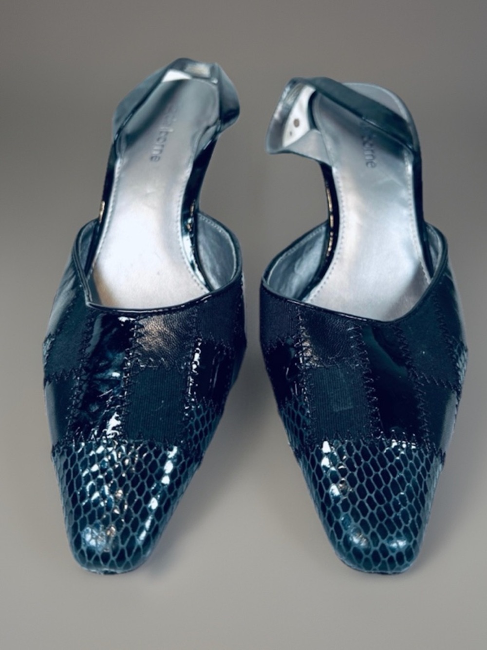 Liz Claiborne Slingback Patch Heeled Pumps Shoes
